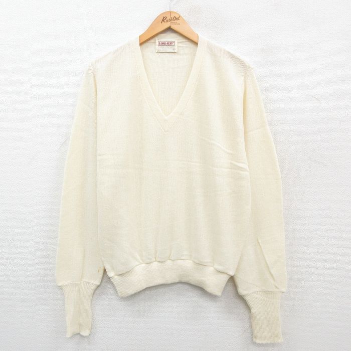 80s 長袖セーター 生成り M | 古着