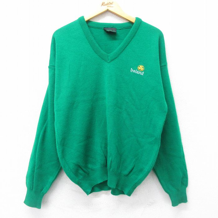 長袖セーター クローバー グリーン M | 古着