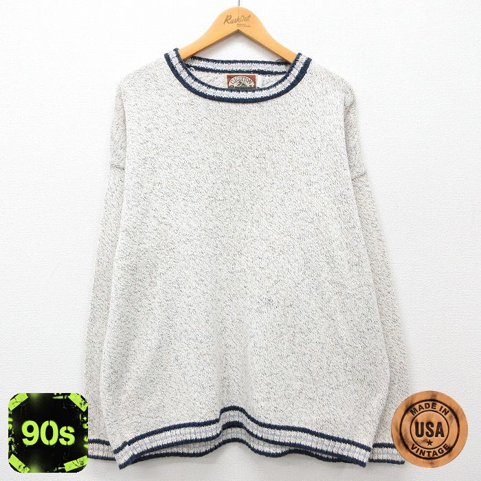 90s 長袖セーター ホワイト XL | 古着