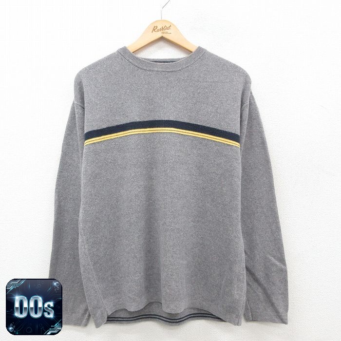 【50%OFF】エアロポステール 00s 長袖セーター 霜降り グレー M | 古着