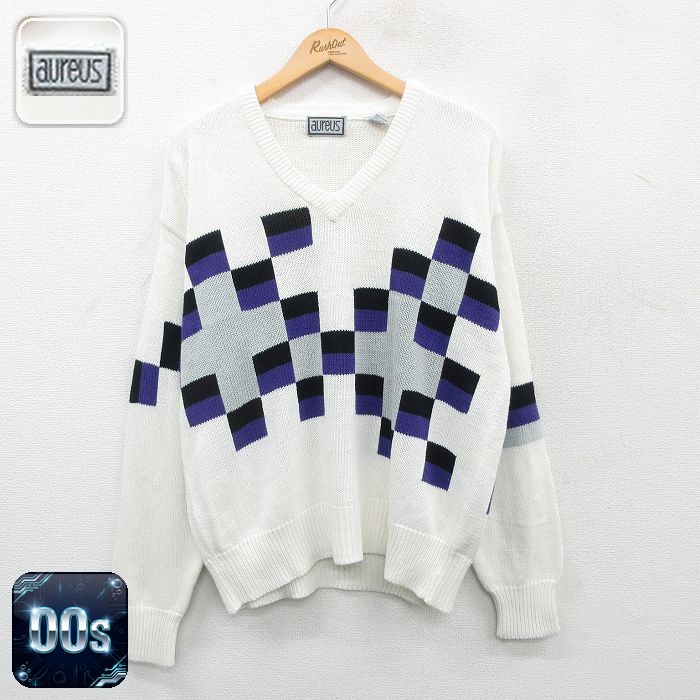 00s 長袖セーター ホワイト L | 古着