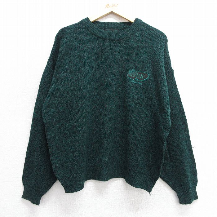 I.O.U. 90s 長袖セーター グリーン XL | 古着