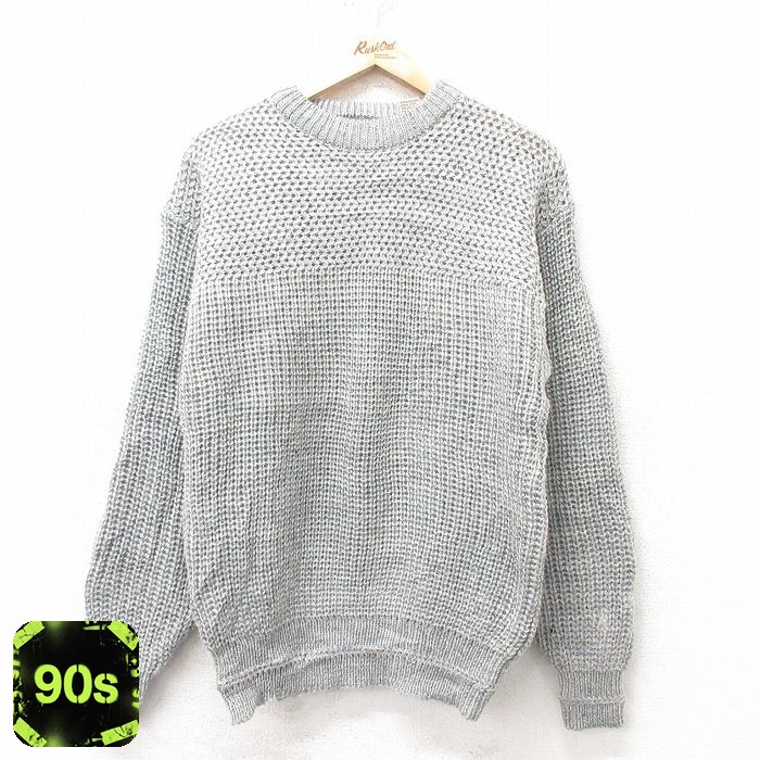90s 長袖セーター グレー M | 古着