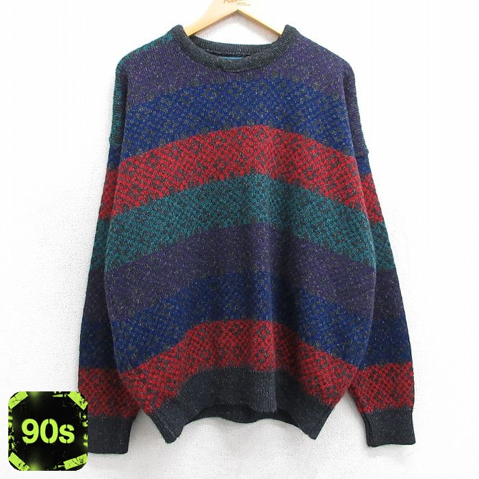【50%OFF】ジャンセン 90s 長袖セーター グレー XL | 古着