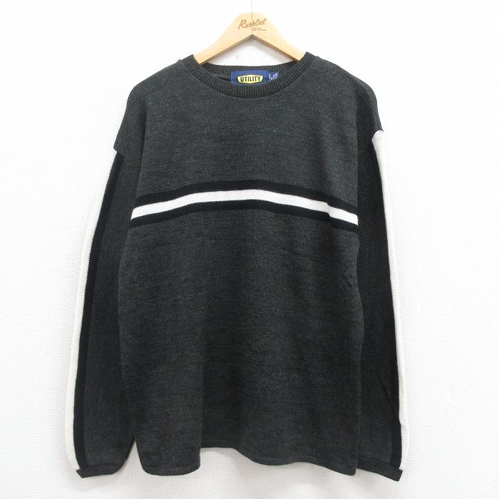 【50%OFF】90s 長袖セーター ブラック M | 古着