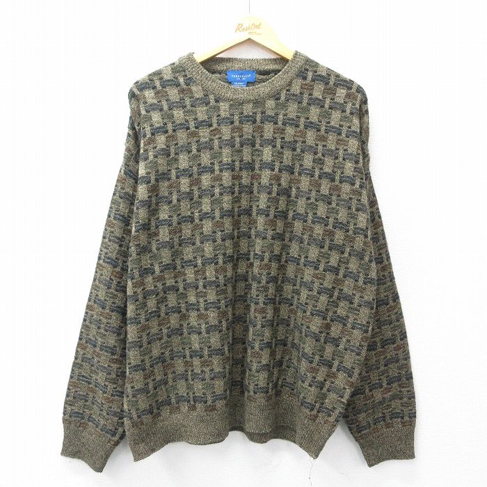 タウンクラフト 長袖セーター ブラウン XL | 古着