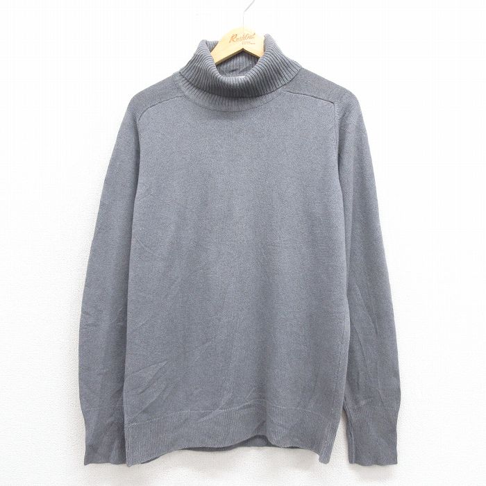 M★古着 オービス ORVIS 長袖 セーター メンズ 70年代 70s カシミア ラグラン タートルネック ハイネック USA製 グレー 【spe】 25sep30 中古 ニット トップス