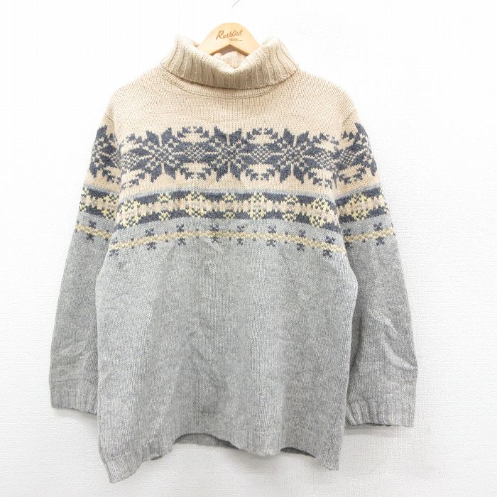 ギャップ 00s 長袖セーター 雪柄 グレー L | 古着