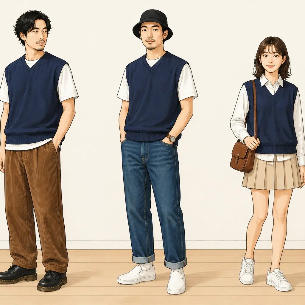 古着通販 L☆古着 ギャップ GAP ニット ベスト メンズ 00年代 00s