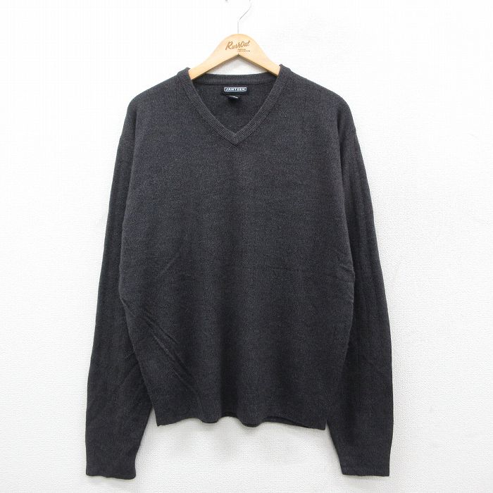ジャンセン 長袖セーター 濃グレー XL | 古着