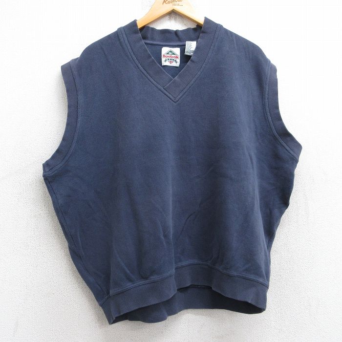 リーボック ゴルフニットベスト ネイビー XL | 古着