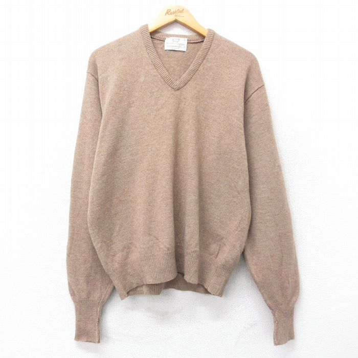 【50%OFF】LORD JEFF 80s 長袖セーター ベージュ M | 古着