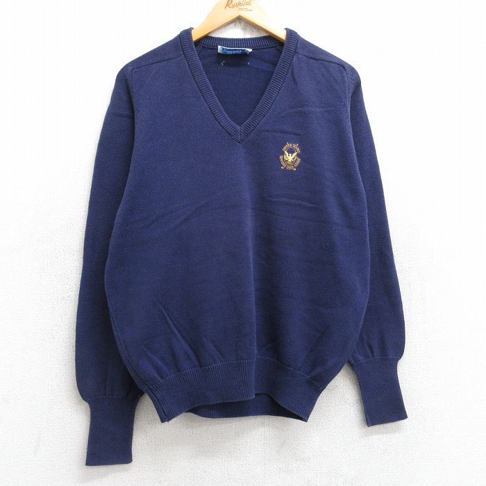 【50%OFF】80s ラグランセーター ゴルフ ネイビー M | 古着