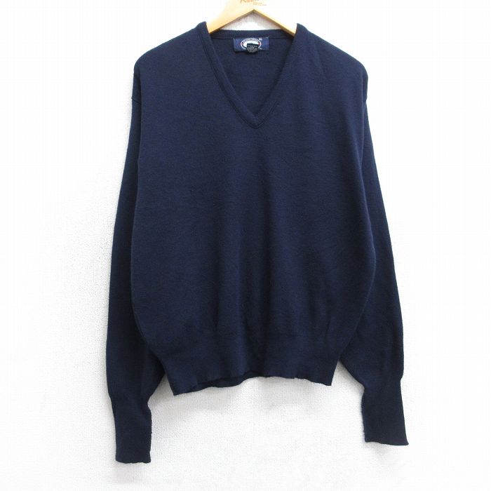 90s 長袖セーター ネイビー L | 古着