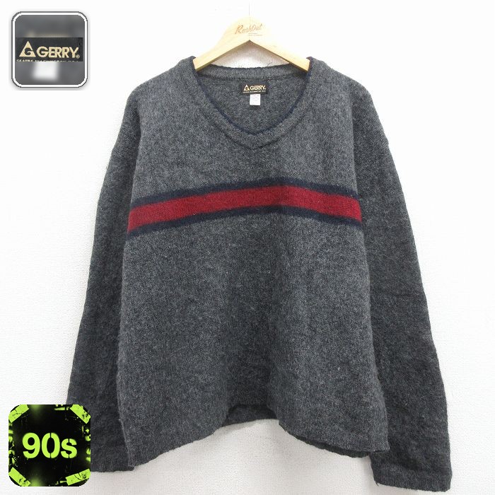 ジェリー 90s 長袖セーター グレー XL | 古着