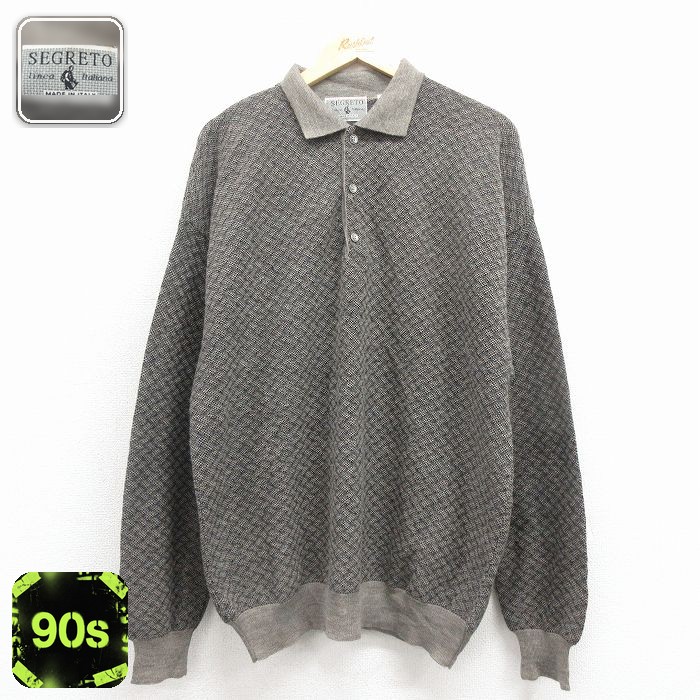 90s 長袖セーター グレー XL | 古着
