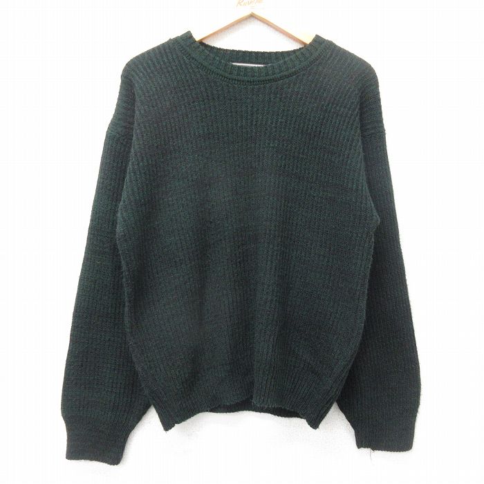 90s 長袖セーター グリーン M | 古着