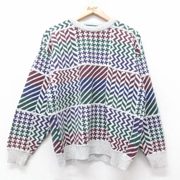 90s 長袖セーター グレー M | 古着