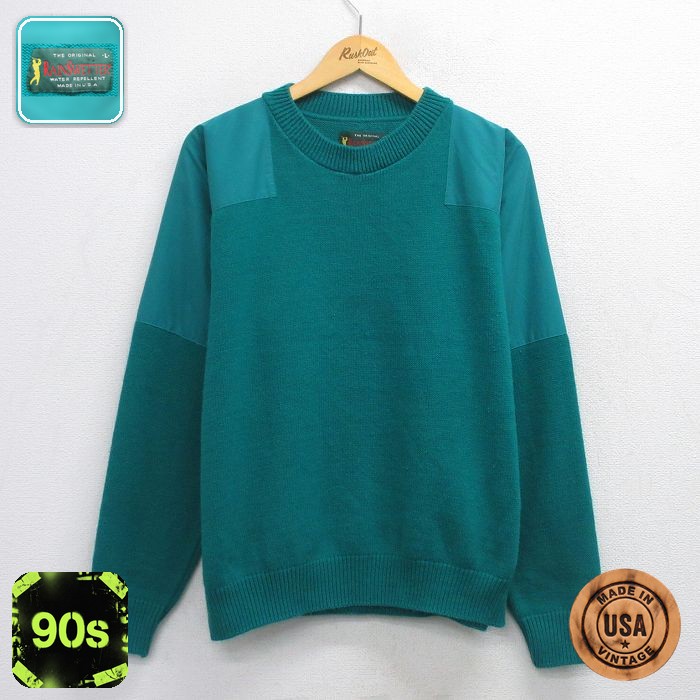 【50%OFF】90s 長袖セーター グリーン XL | 古着