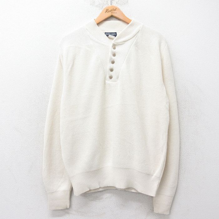 ランズエンド 90s 長袖セーター ホワイト XL | 古着
