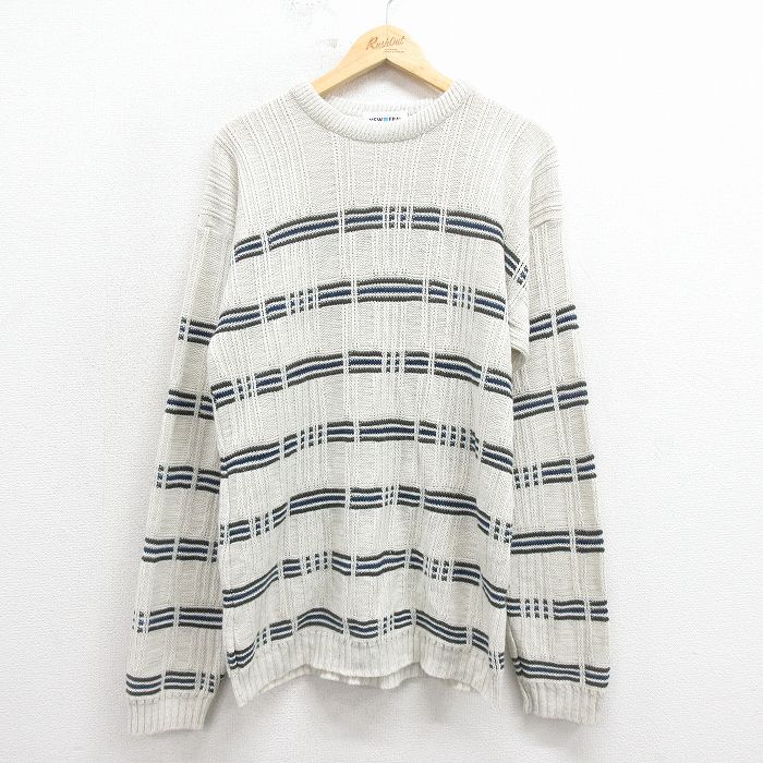 ニューエラ 90s 長袖セーター ベージュ M | 古着