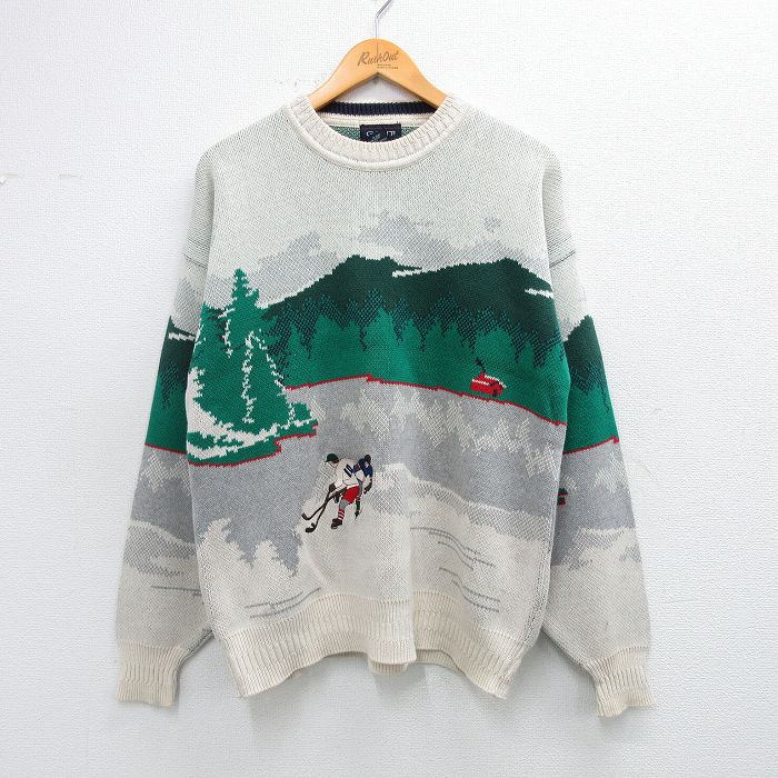 GANT 90s 長袖セーター ホッケー ベージュ L | 古着