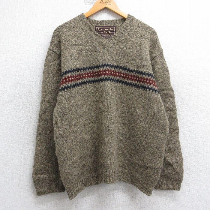 アバクロンビー 90s 長袖セーター ベージュ L | 古着