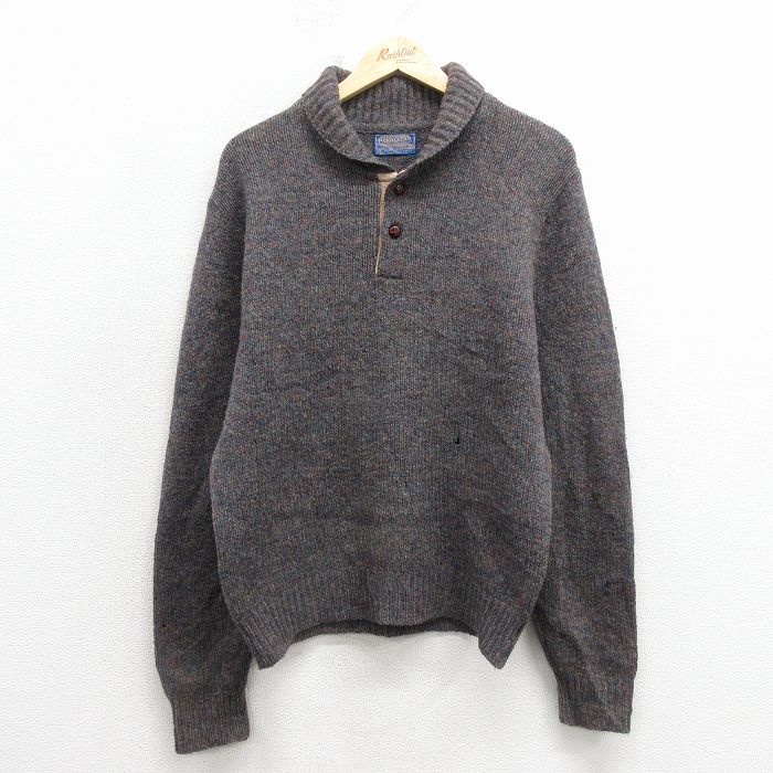 ペンドルトン 80s 長袖セーター ベージュ M | 古着
