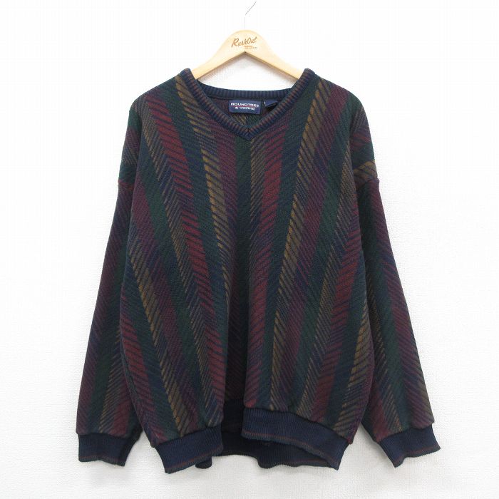 ラルフローレン 90s 長袖セーター ネイビー XL | 古着