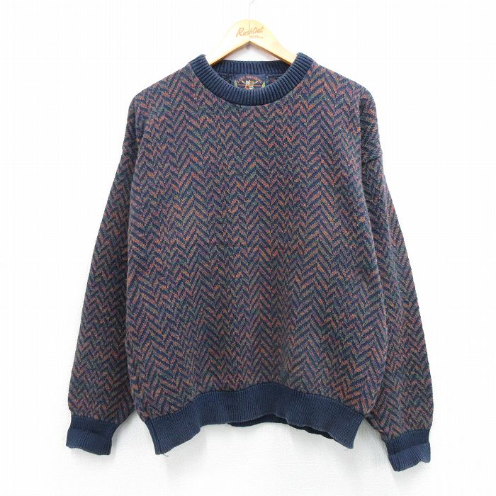 90s 長袖セーター ネイビー L | 古着
