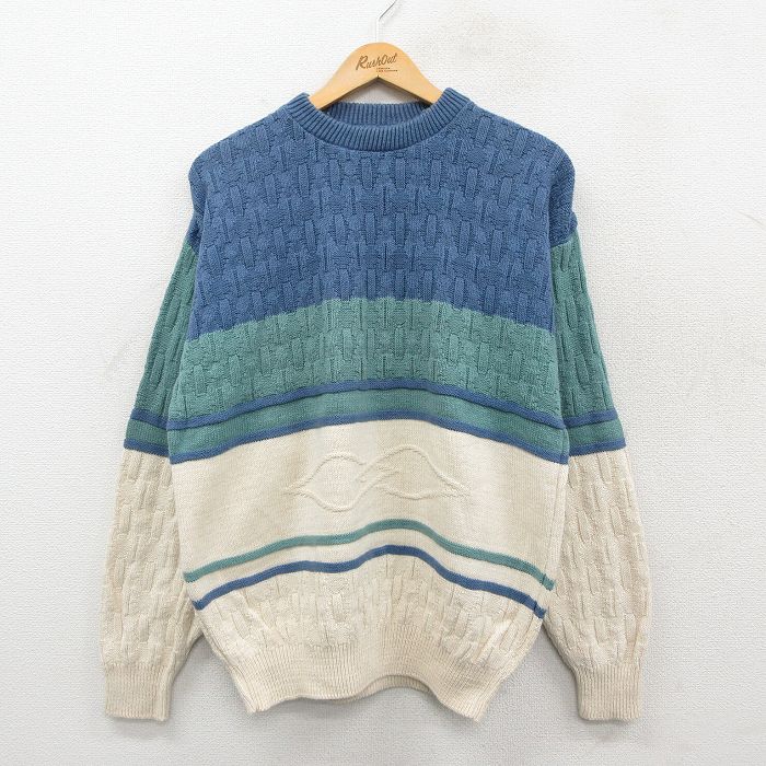 90s 長袖セーター ネイビー L | 古着