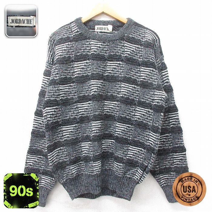 【50%OFF】ジョーダッシュ 90s 長袖セーター グレー M | 古着