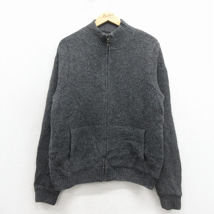 エルエルビーン 00s フルジップニットカーディガン グレー L | 古着