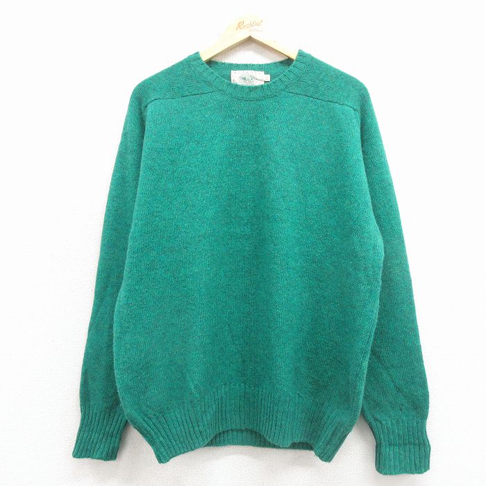 ブラーニー 90s 長袖セーター ラグラン グリーン L | 古着