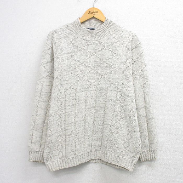 チェロキー 90s 長袖セーター モックネック グレー XL | 古着