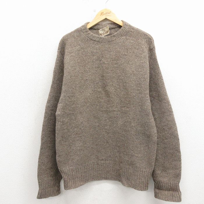 80s 長袖セーター ベージュ M | 古着