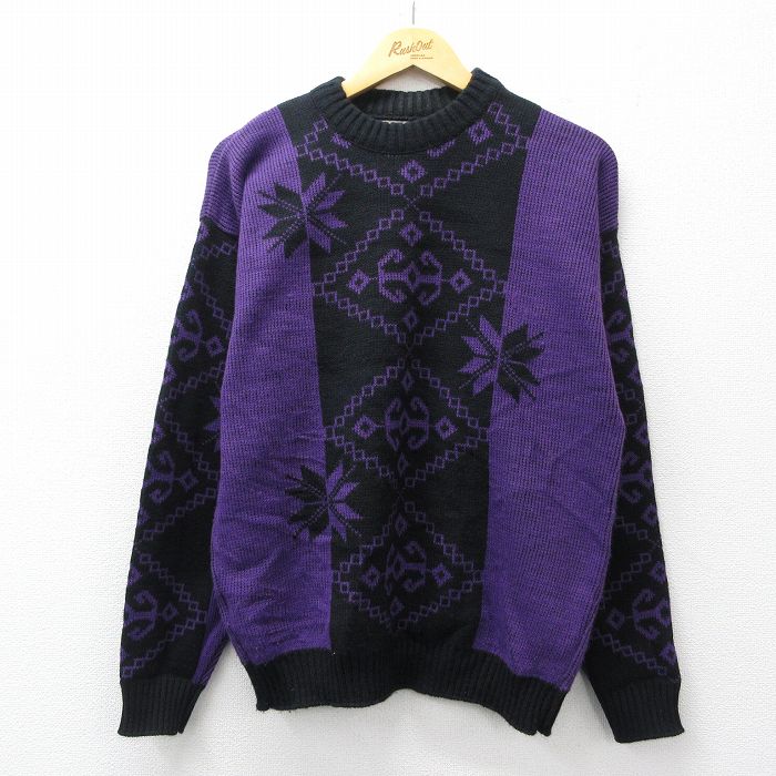 【20%OFF】ルティグレ 長袖セーター パープル M | 古着
