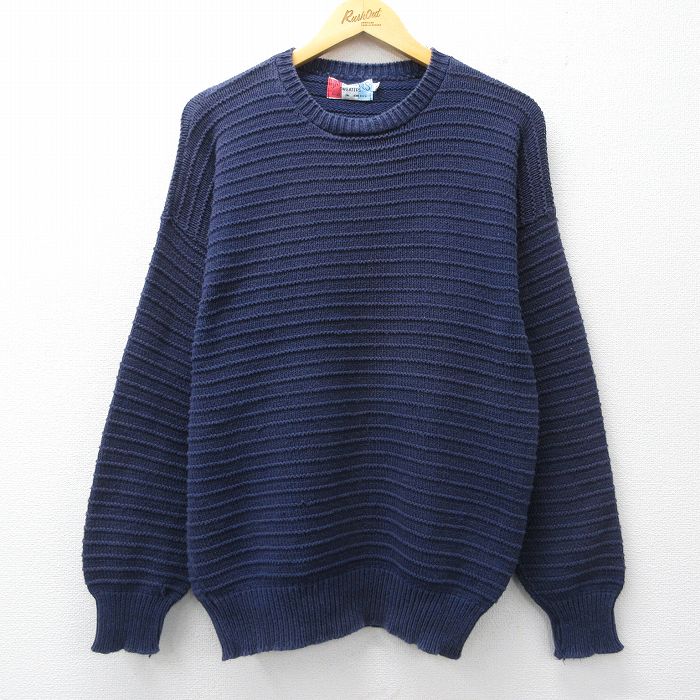 90s 長袖セーター ネイビー L | 古着