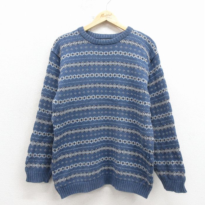 チェロキー 長袖セーター ブルー メンズM相当 | 古着