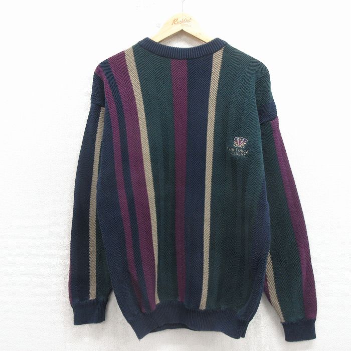 エアフォースアカデミー 90s 長袖セーター マルチカラー メンズL相当 | 古着
