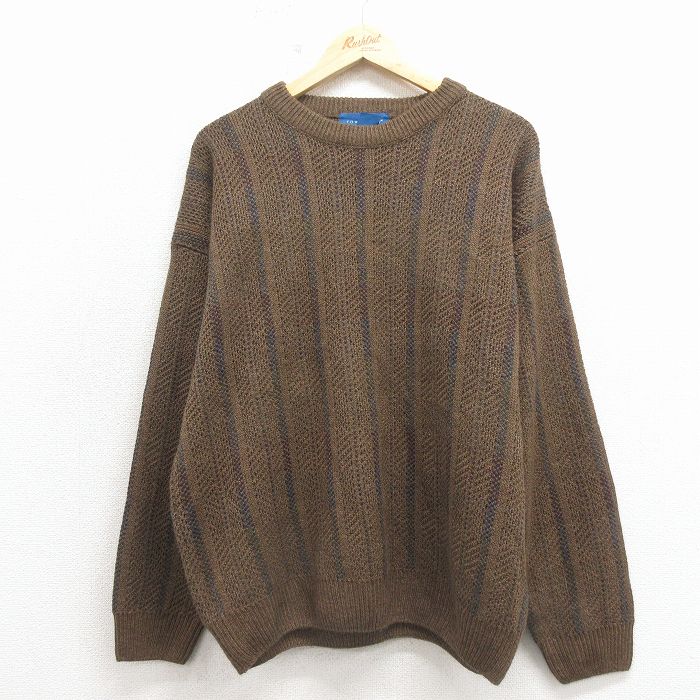 タウンクラフト 90s 長袖セーター ブラウン メンズXL相当 | 古着
