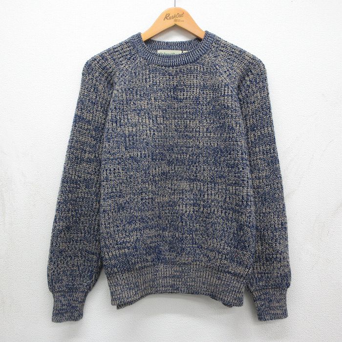 セントジョンズベイ 90s ラグラン長袖セーター ネイビー XL | 古着