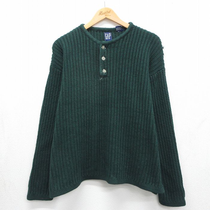 ギャップ 90s 長袖セーター グリーン XL | 古着