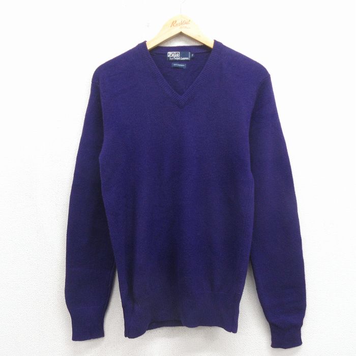ラルフローレン 90s 長袖セーター パープル S | 古着