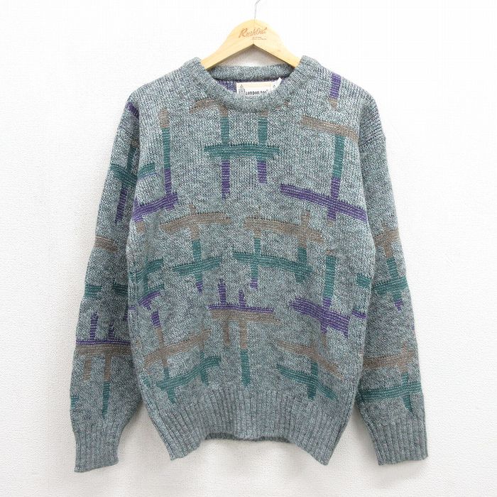 ロンドンフォグ 90s 長袖セーター グリーン メンズM相当 | 古着