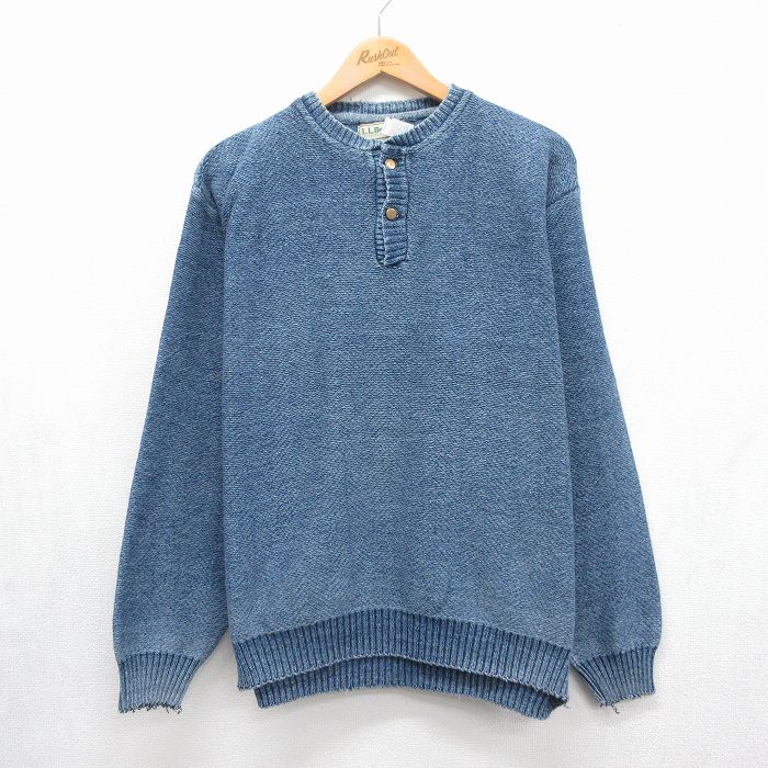 エルエルビーン 80s 長袖セーター 無地 ネイビー メンズXL相当 | 古着