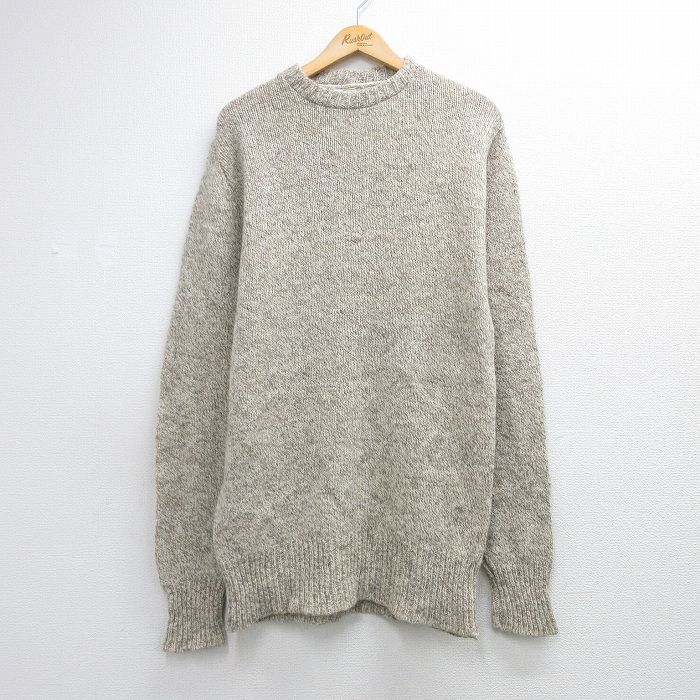 エルエルビーン 80s 長袖セーター ベージュ メンズS相当 | 古着