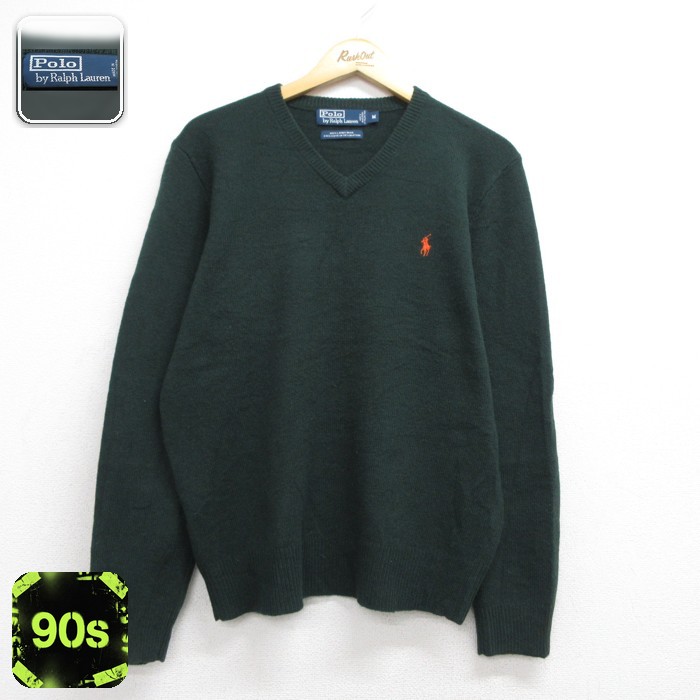 古着通販 M☆古着 ラルフローレン Ralph Lauren 長袖 セーター メンズ