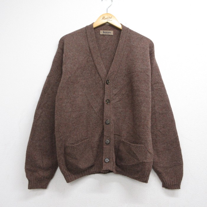 Jantzen 70s 長袖セーター ブラウン霜降り L | 古着 26aug28