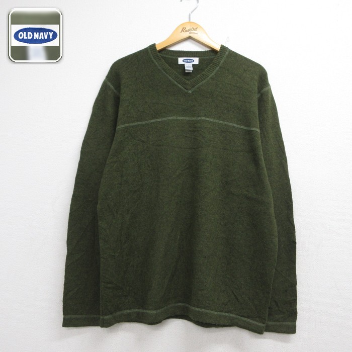 OLD NAVY 長袖セーター グリーン メンズL相当 | 古着